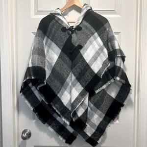 Cozy Plaid Poncho